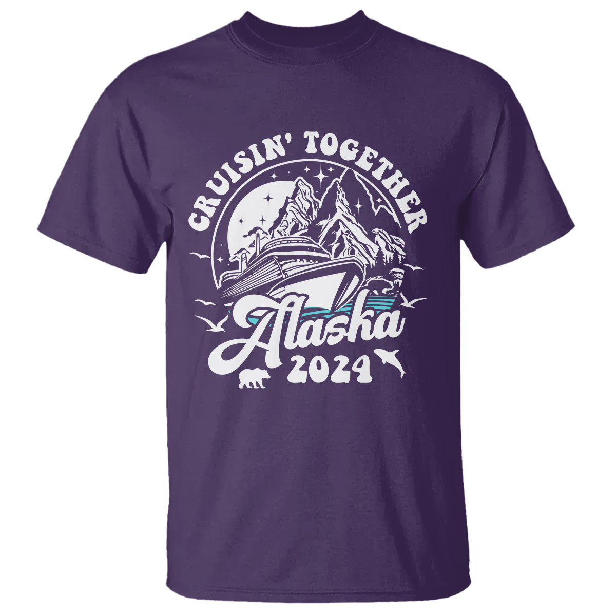 Cruisin' Together Alaska 2024 Cruise Trip T Shirt - Wonder Print Shop