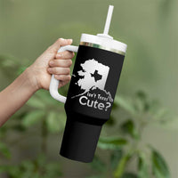 Funny Alaska Tumbler With Handle Isn't Texas Cute