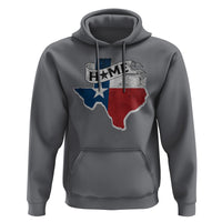 Texas Home State Map Distressed Flag Hoodie - Wonder Print Shop