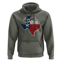 Texas Home State Map Distressed Flag Hoodie - Wonder Print Shop