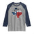 Texas Home State Map Distressed Flag Raglan Shirt