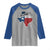 Texas Home State Map Distressed Flag Raglan Shirt