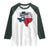 Texas Home State Map Distressed Flag Raglan Shirt