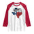 Texas Home State Map Distressed Flag Raglan Shirt