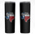Texas Home State Map Distressed Flag Skinny Tumbler