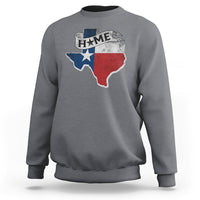 Texas Home State Map Distressed Flag Sweatshirt - Wonder Print Shop
