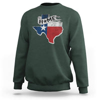Texas Home State Map Distressed Flag Sweatshirt - Wonder Print Shop