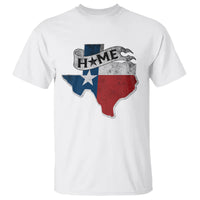 Texas Home State Map Distressed Flag T Shirt - Wonder Print Shop