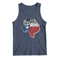 Texas Home State Map Distressed Flag Tank Top