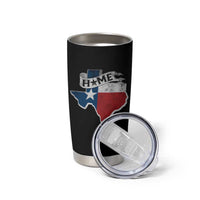 Texas Home State Map Distressed Flag Tumbler Cup