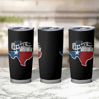 Texas Home State Map Distressed Flag Tumbler Cup