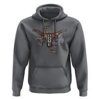 Texas Home Hoodie Vintage State Map TX Longhorn - Wonder Print Shop