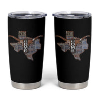 Texas Home Tumbler Cup Vintage State Map TX Longhorn