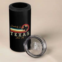Retro Somebody In Texas Loves Me 4 in 1 Can Cooler Tumbler