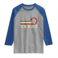 Retro Somebody In Texas Loves Me Raglan Shirt