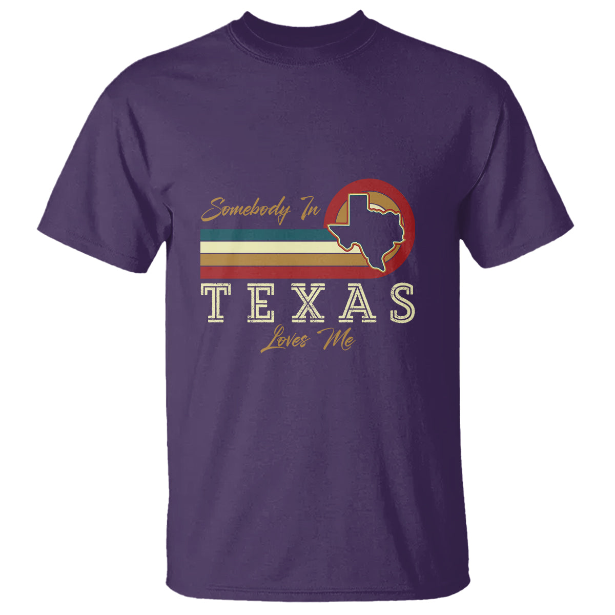 Retro Somebody In Texas Loves Me T Shirt - Wonder Print Shop