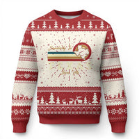 Retro Somebody In Texas Loves Me Ugly Christmas Sweater - Wonder Print Shop