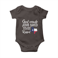 God Made Jesus Saved Texas Raised Baby Onesie
