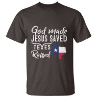 God Made Jesus Saved Texas Raised T Shirt - Wonder Print Shop