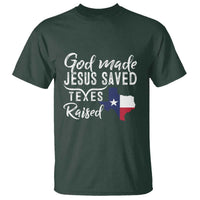 God Made Jesus Saved Texas Raised T Shirt - Wonder Print Shop