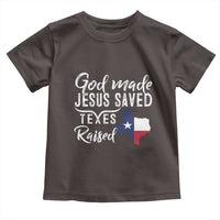God Made Jesus Saved Texas Raised Toddler T Shirt