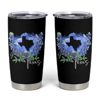 God Bless Texas Bluebonnet Tumbler Cup