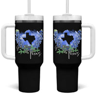 God Bless Texas Bluebonnet Tumbler With Handle