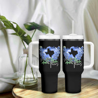 God Bless Texas Bluebonnet Tumbler With Handle