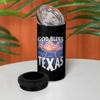 Bluebonnet Field God Bless Texas 4 in 1 Can Cooler Tumbler