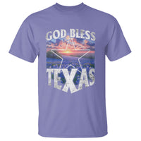 Bluebonnet Field God Bless Texas T Shirt - Wonder Print Shop