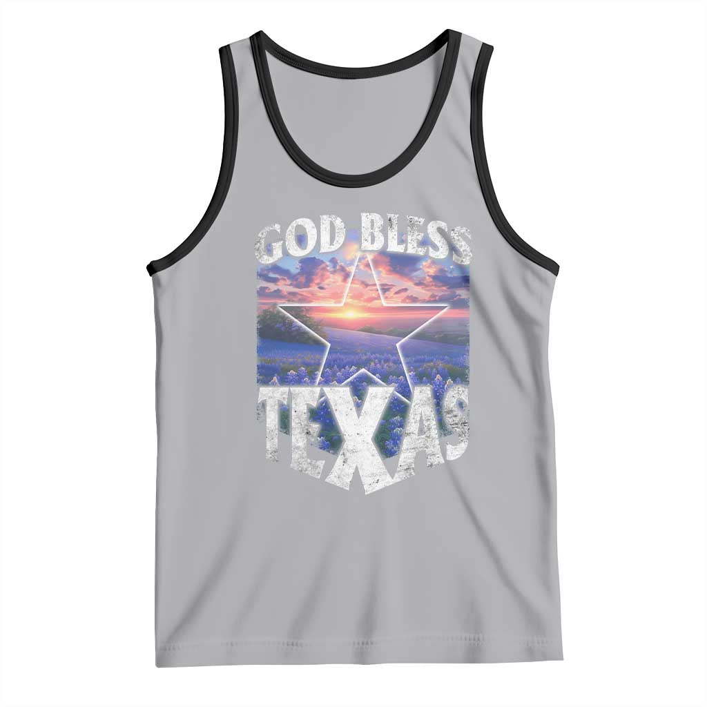 Bluebonnet Field God Bless Texas Tank Top