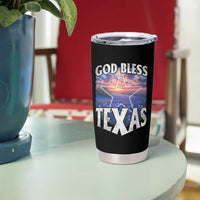 Bluebonnet Field God Bless Texas Tumbler Cup