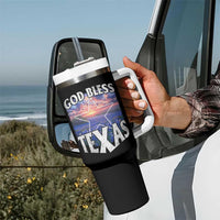 Bluebonnet Field God Bless Texas Tumbler With Handle
