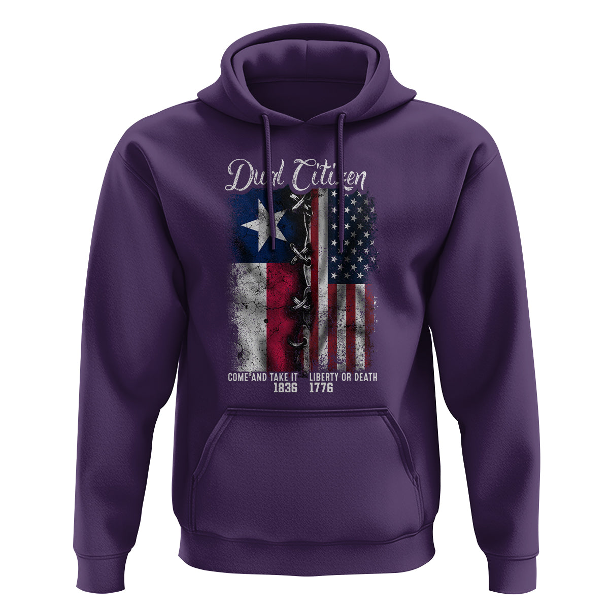 Dual Citizen Texan American Hoodie - Wonder Print Shop