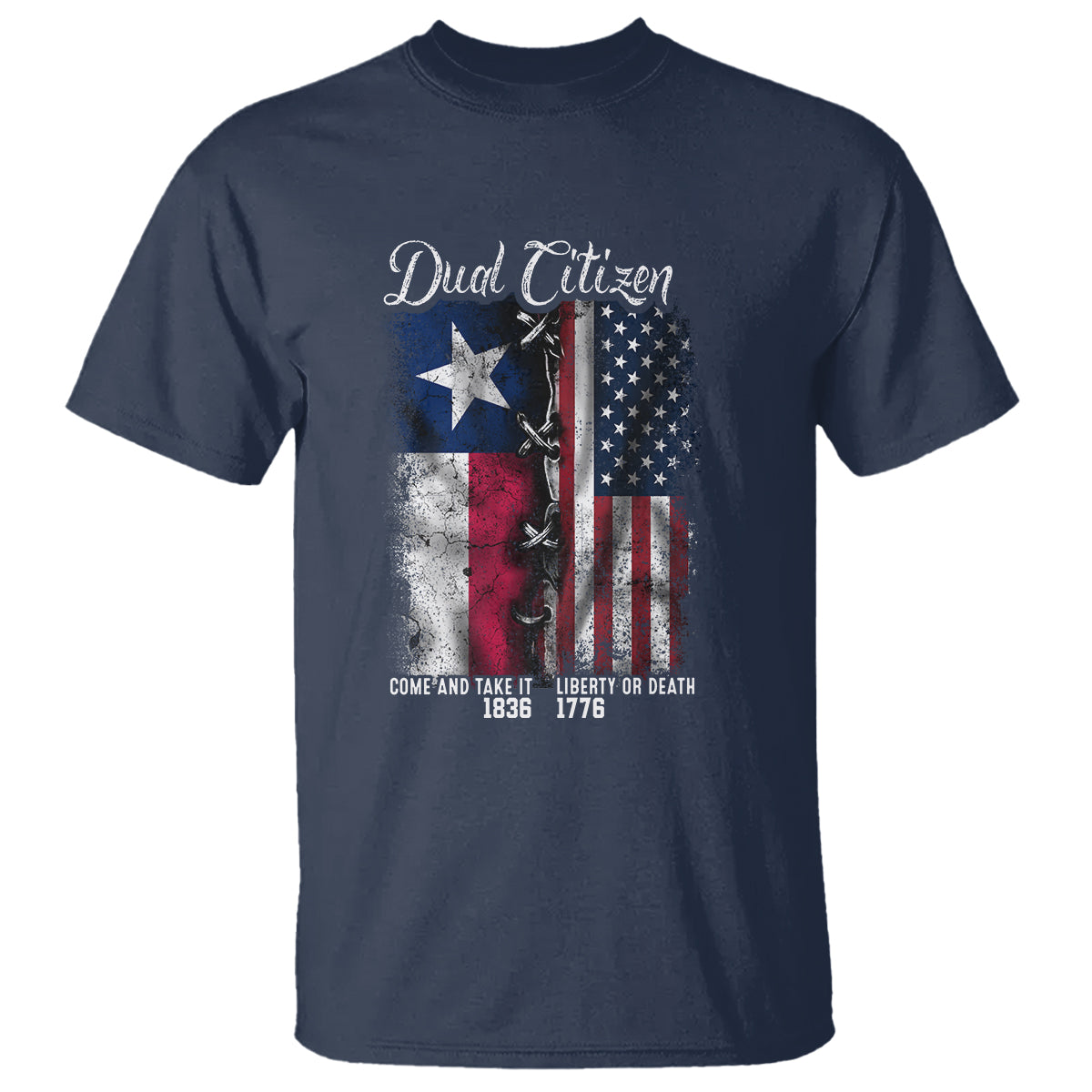 Dual Citizen Texan American T Shirt - Wonder Print Shop
