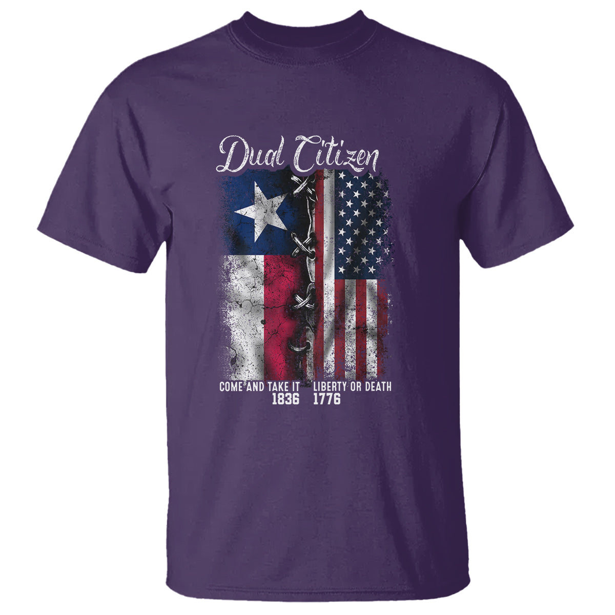 Dual Citizen Texan American T Shirt - Wonder Print Shop