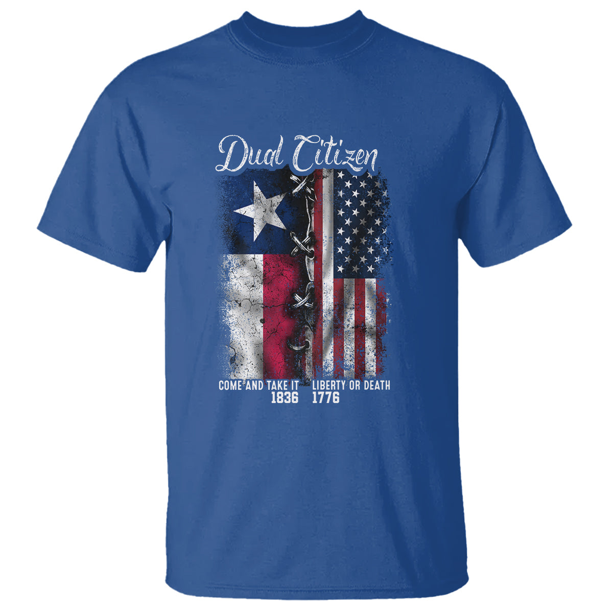 Dual Citizen Texan American T Shirt - Wonder Print Shop