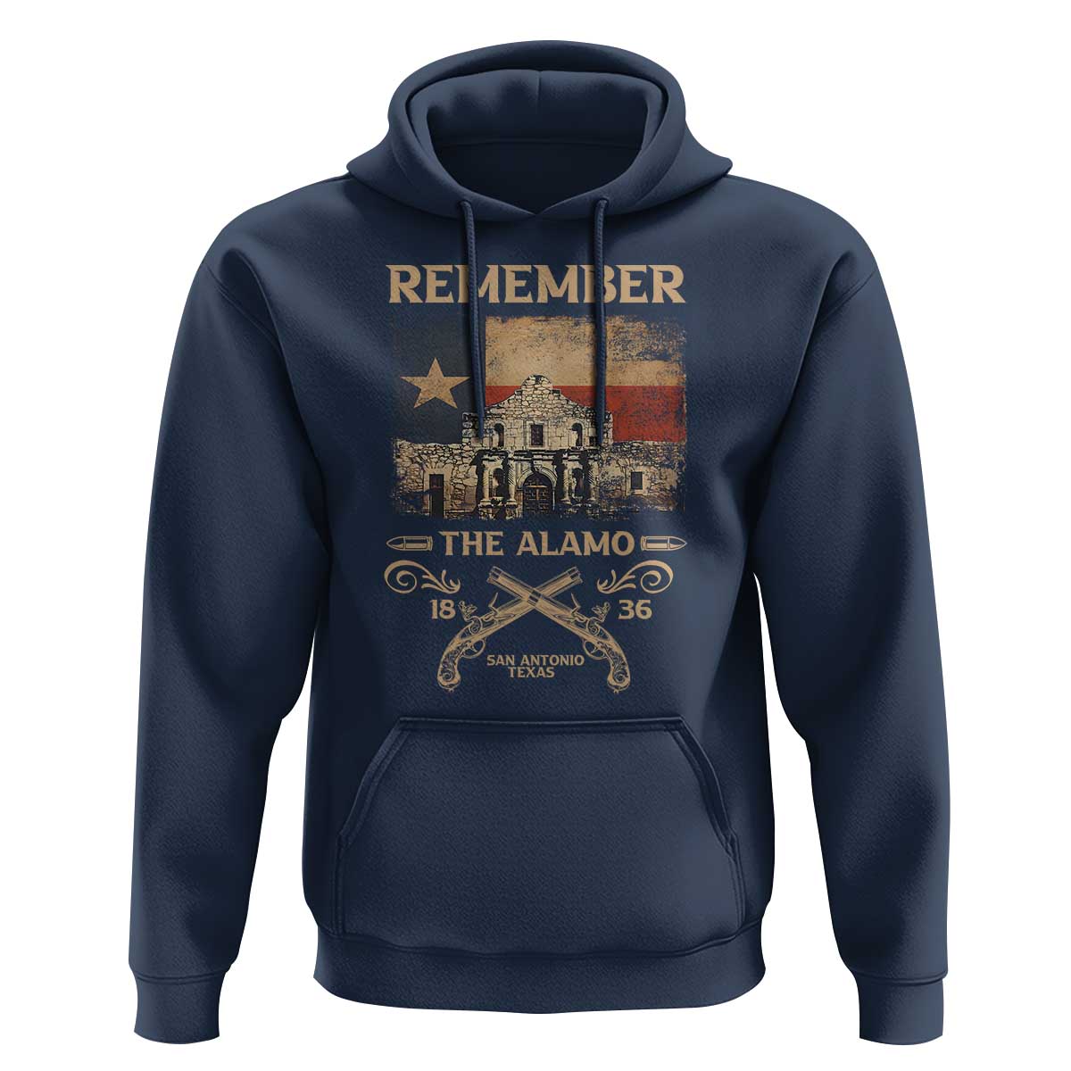 Texas Hoodie Remember The Alamo San Antonio 1836 TS09