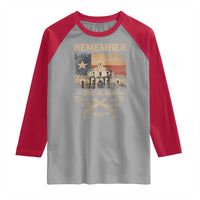 Texas Raglan Shirt Remember The Alamo San Antonio 1836 TS09
