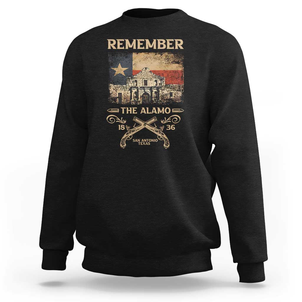 Texas Sweatshirt Remember The Alamo San Antonio 1836 TS09