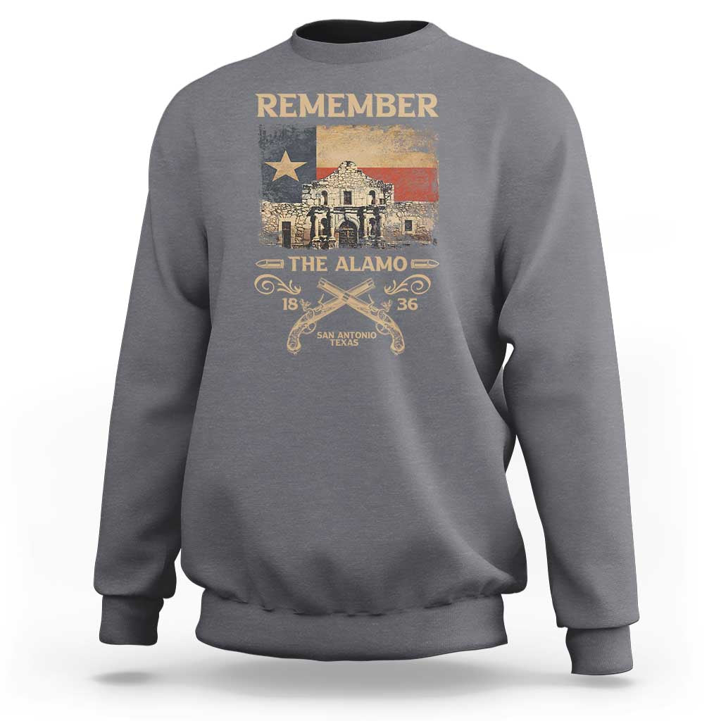 Texas Sweatshirt Remember The Alamo San Antonio 1836 TS09