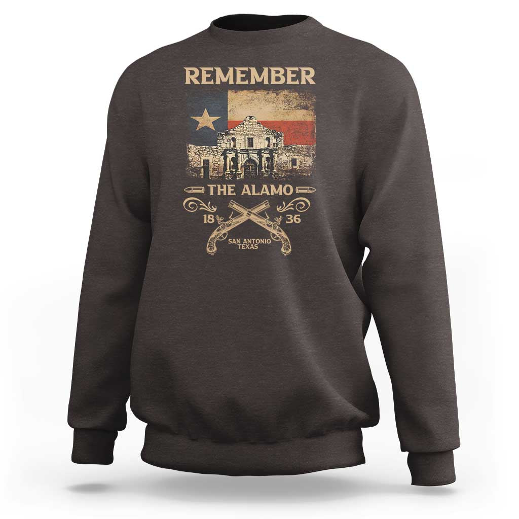 Texas Sweatshirt Remember The Alamo San Antonio 1836 TS09