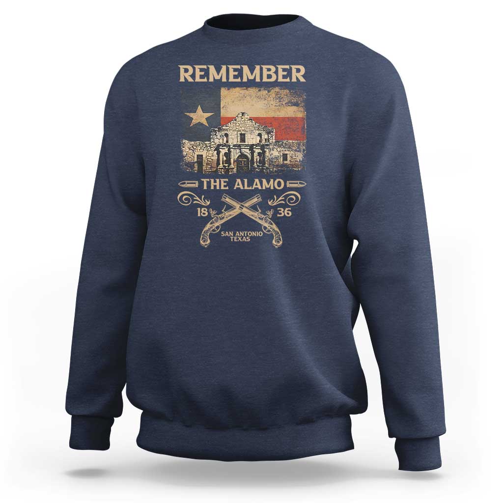 Texas Sweatshirt Remember The Alamo San Antonio 1836 TS09