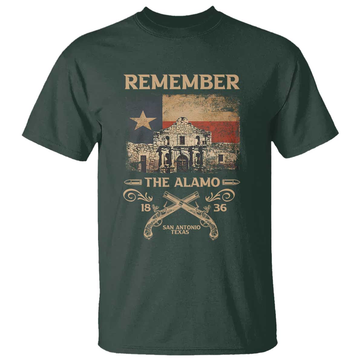 Texas T Shirt Remember The Alamo San Antonio 1836 TS09
