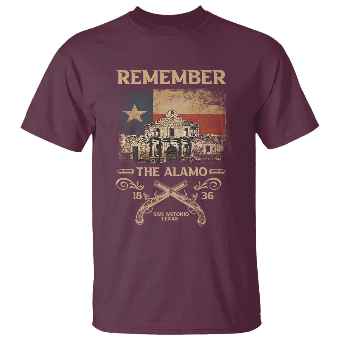 Texas T Shirt Remember The Alamo San Antonio 1836 TS09
