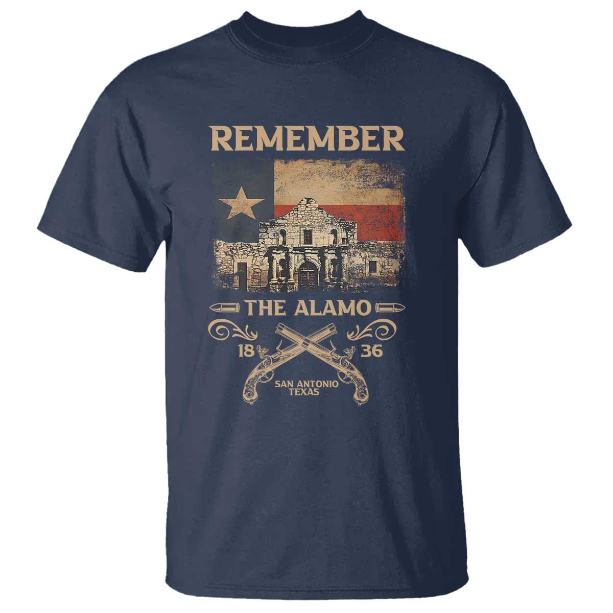 Texas T Shirt Remember The Alamo San Antonio 1836 TS09