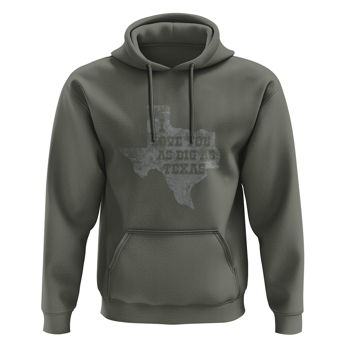 I Love You As Big As Texas Hoodie - Wonder Print Shop