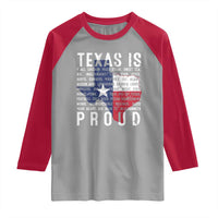Texas Raglan Shirt Proud Taxan List Of Words That Describe Texas