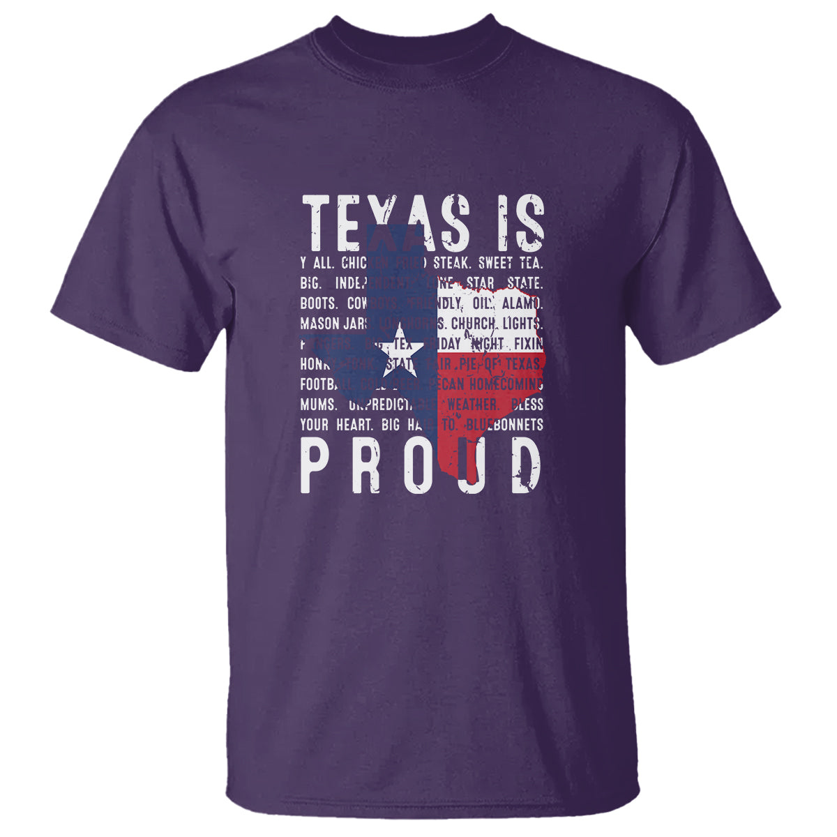 Texas T Shirt Proud Taxan List Of Words That Describe Texas - Wonder Print Shop