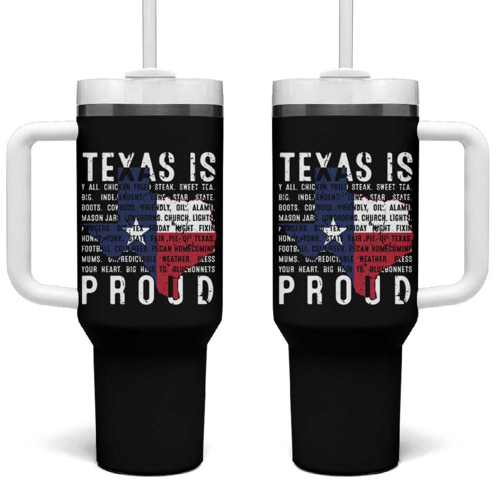 Texas Tumbler With Handle Proud Taxan List Of Words That Describe Texas